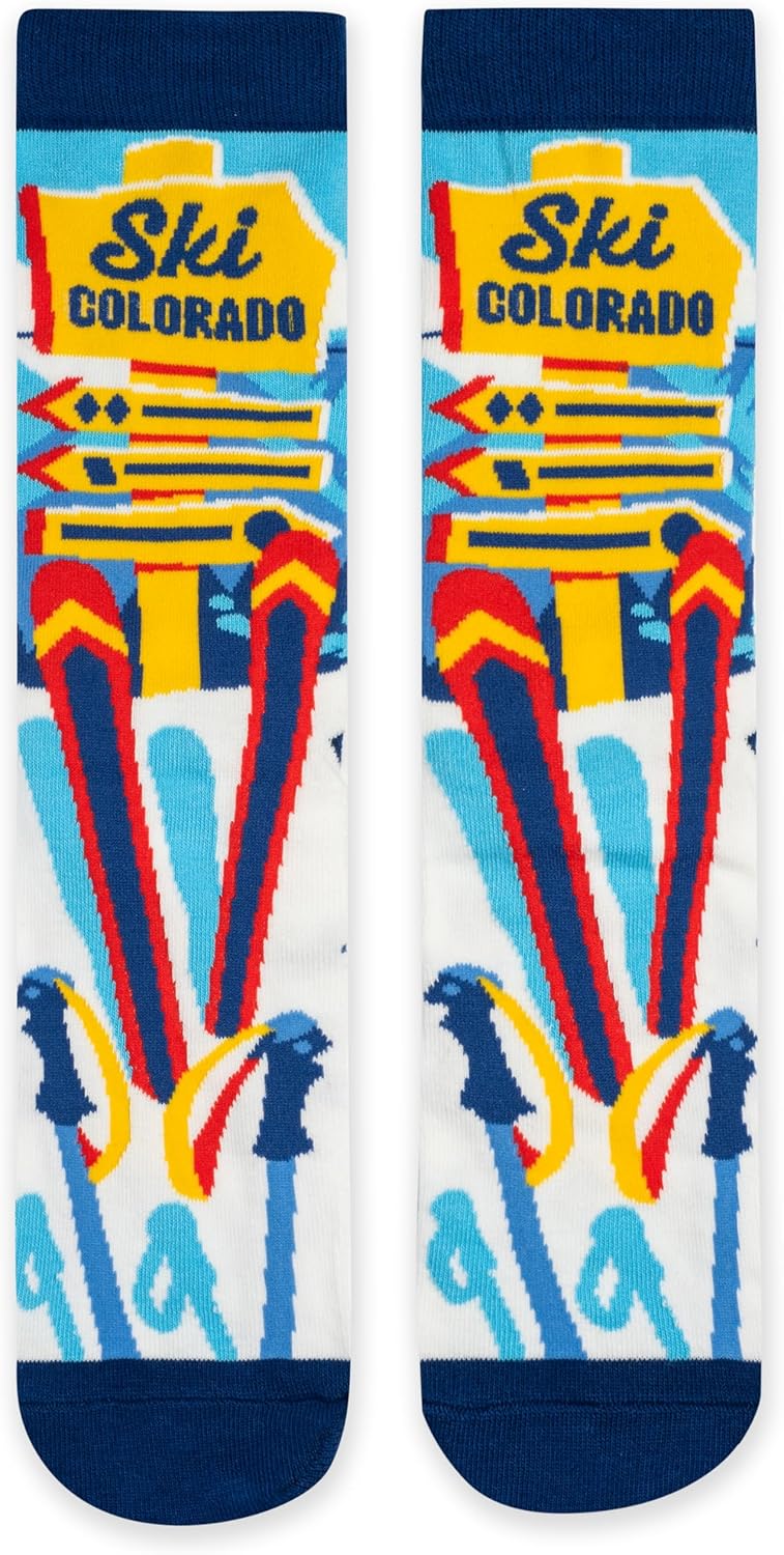 Lavley Ski Socks - Funny socks for skiers and snowboarders - Unisex novelty gift - Great for birthdays or holidays - Image 3